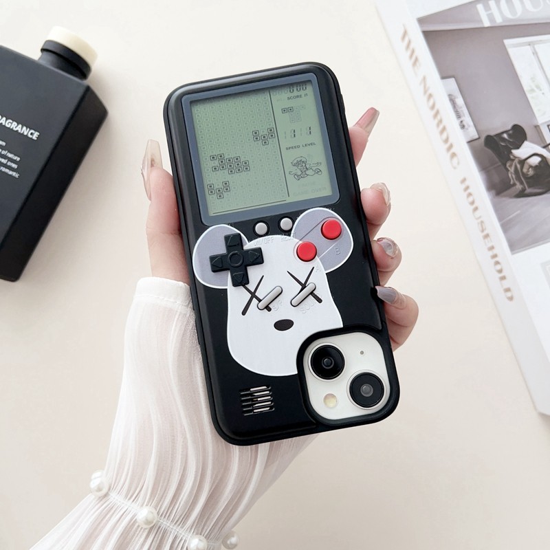 Cute Cartoon Bear Case For iPhone 15 plus 11 12 13 14 Pro XR X XS Max