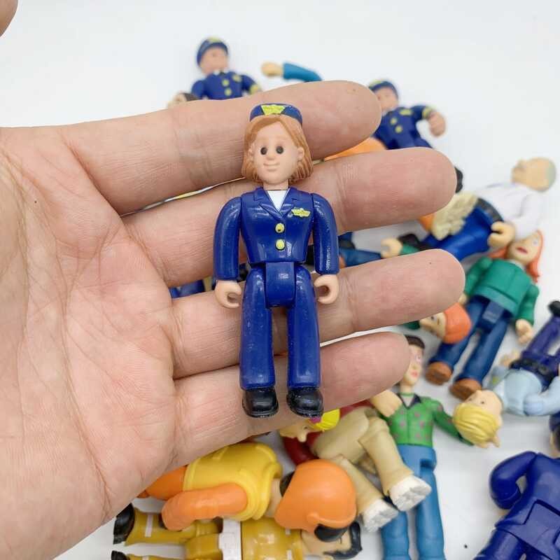 8/15Pcs Joint Movable Fireman Sam Firewoman Collection Model Figure ...