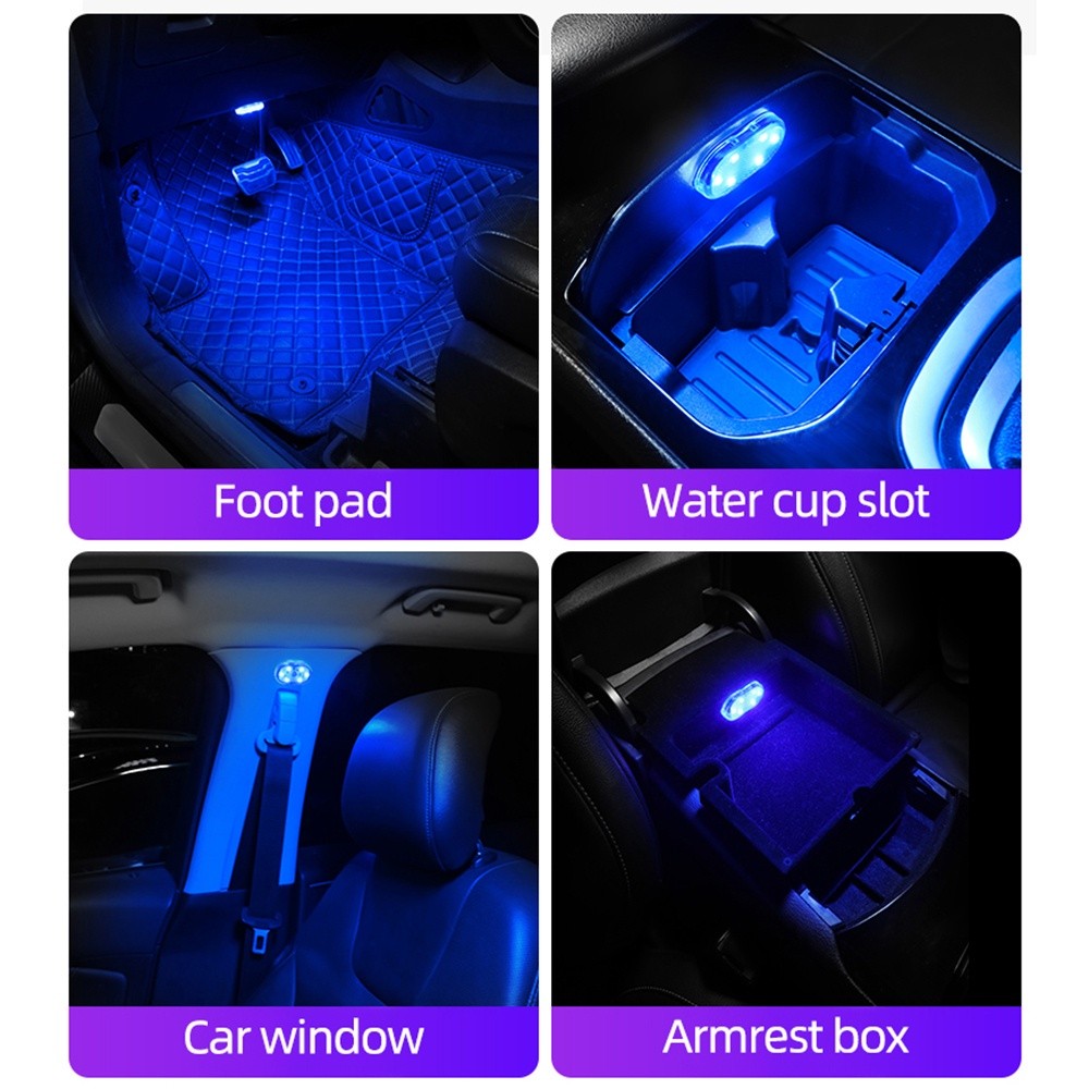 Car LED Ambient Light Interior Lighting Atmosphere Lamp for Armrest Box ...
