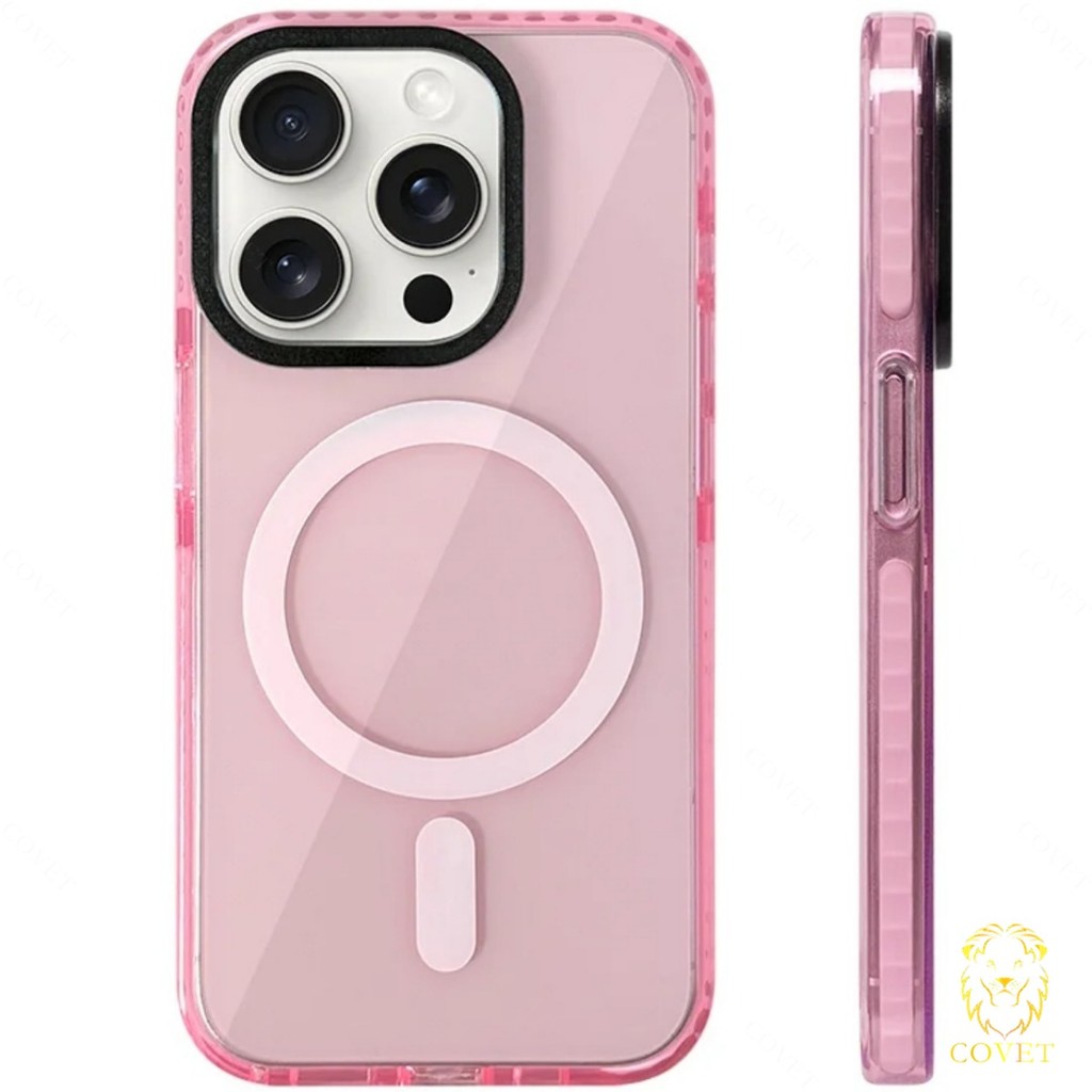 COVET Luxury Clear Colorful Crystal Magnetic Wireless Charge Anti-fall ...