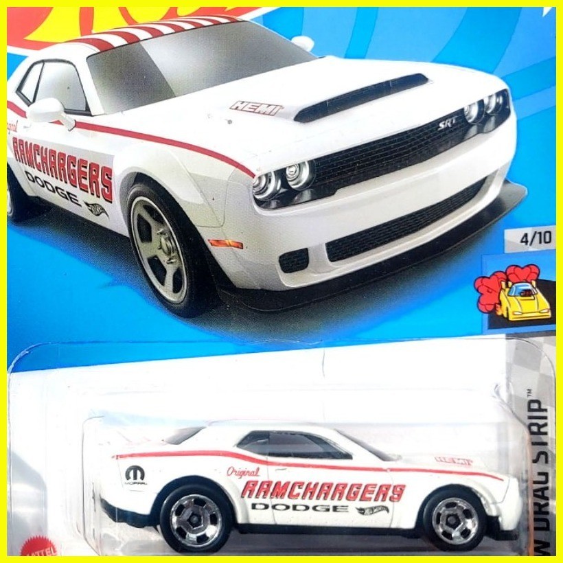 Putih Hitam Hotwheels 18 Dodge Challenger Srt Demon 2022 White 2023