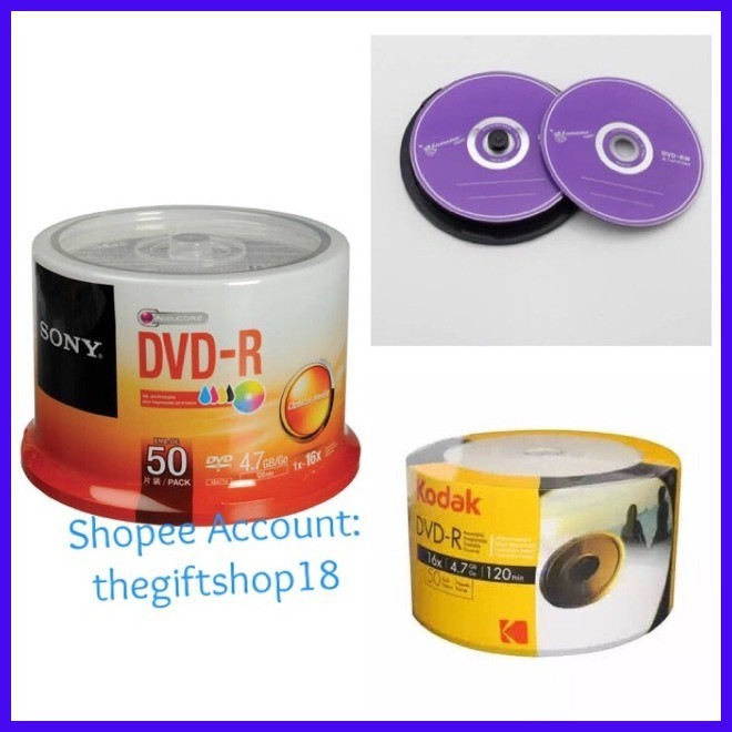 ♠ Various brand CD-R/DVD-R/CD-RW/DVD-RW by 10s/50s | Shopee Philippines