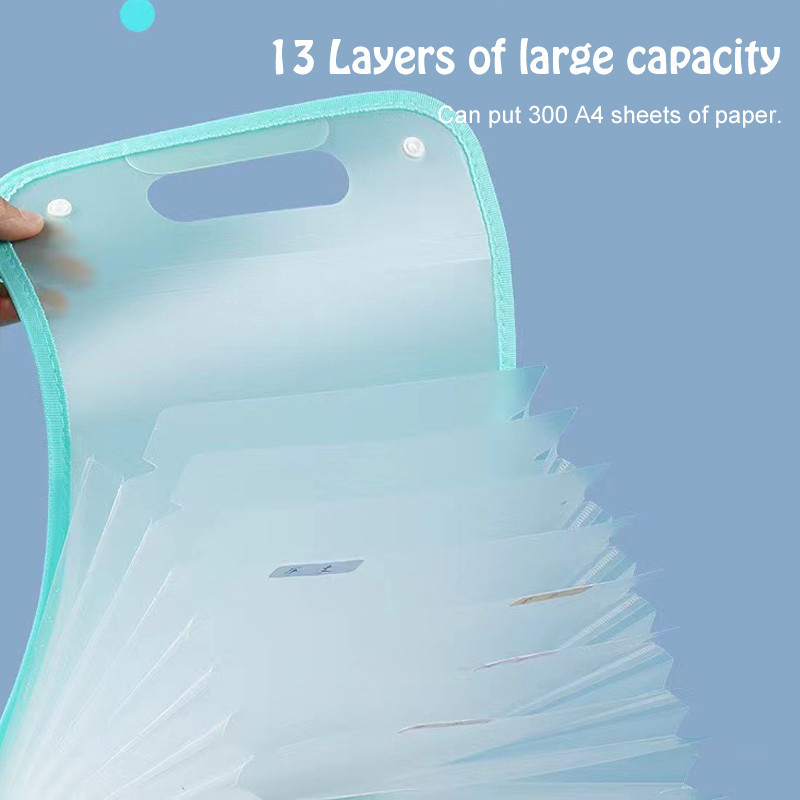 Folder File Organizer with Handle Expanding File Folder 13 layer test ...