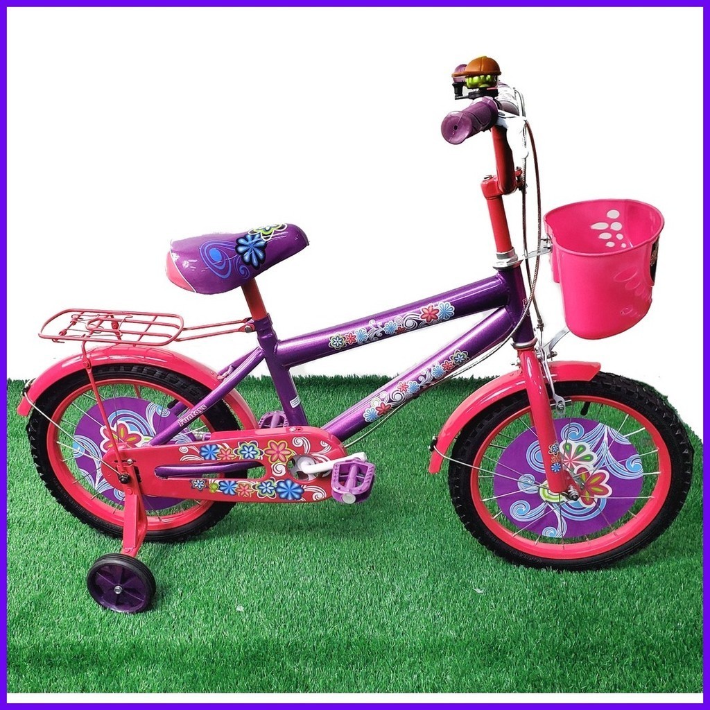 Genesis kids Bike Size 12 with Training Wheels Pink Girls Bike Kids Bicycle Bike for Kids