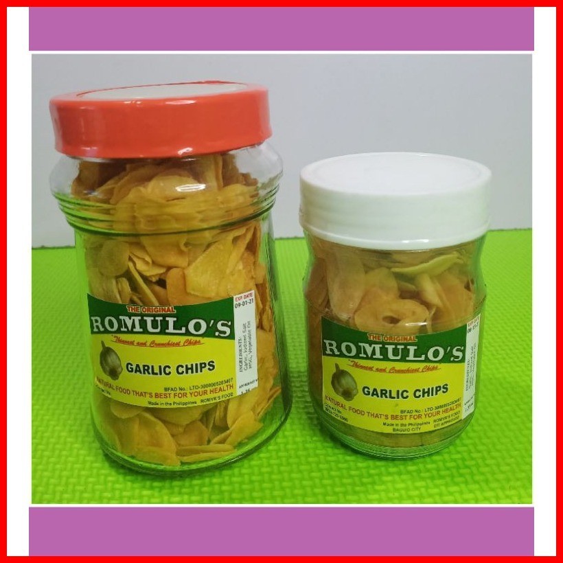 Baguio Pasalubong Romulo's Garlic Chips Shopee Philippines