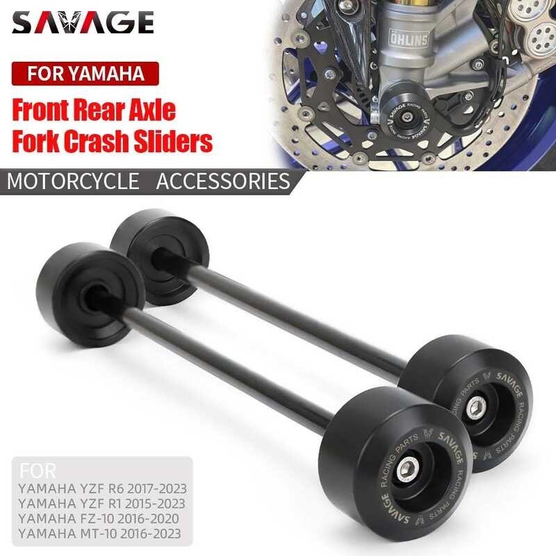 Axle Front Rear Fork Crash Sliders Para Sa YAMAHA R1 R1m R1s Fz-10 Mt ...