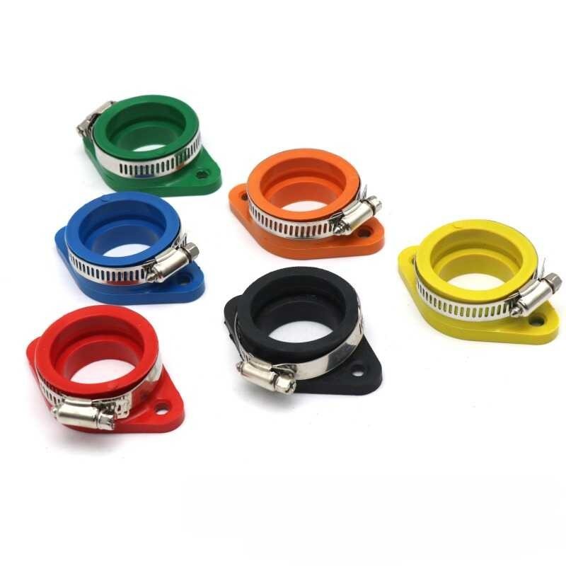 Carburetor Adapter Interface Rubber Inlet Pipe Na May Clamp Fit Para Sa ...