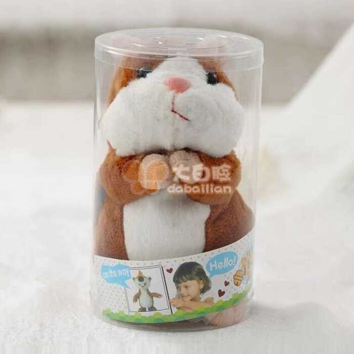 king ster Learning Talking Toy Walking Nodding Repeating Electric Plush ...
