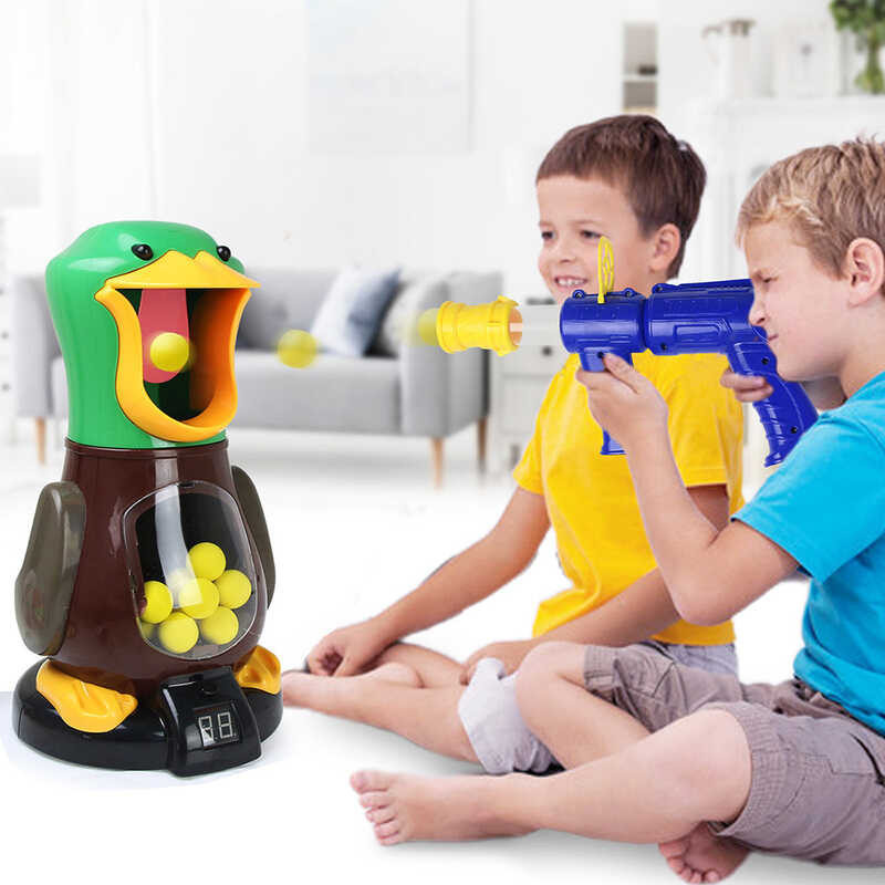 Hungry Duck Toys With Light Novelty Shooting Toy Air-powered Gun Soft 