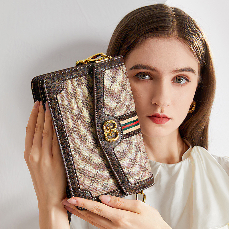 Crossbody For Women 2024 New Small Square Printed Genuine Leather Women ...
