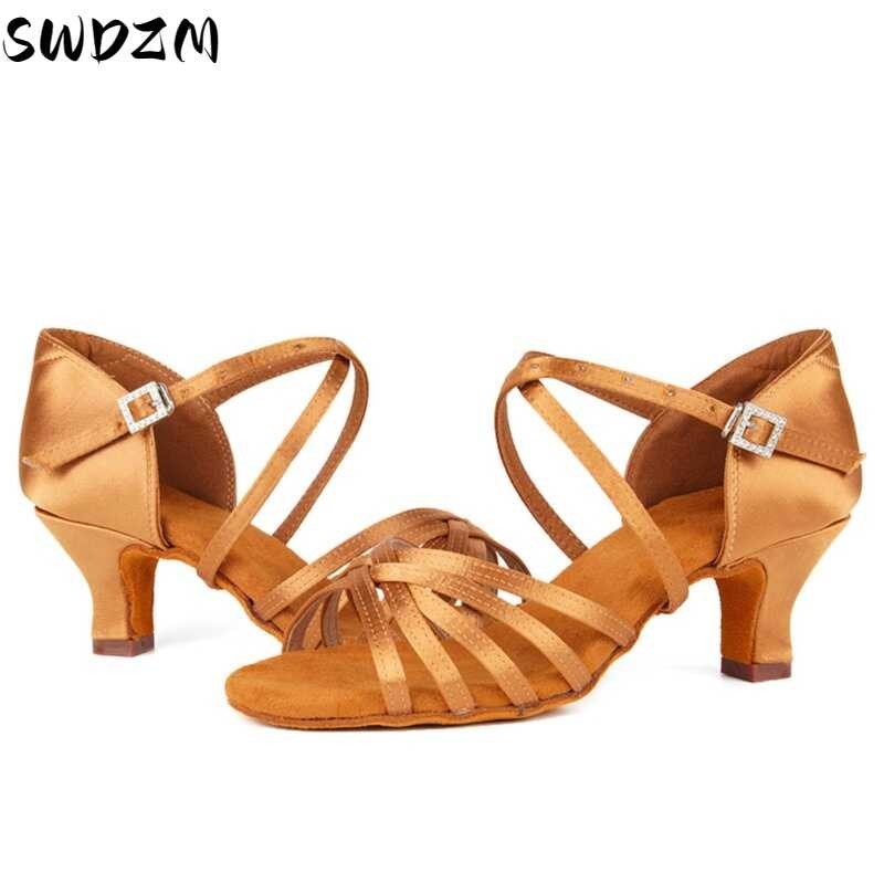 Latin Dancing For Women Mid Heel 5Cm Tango Ballrooms Dance Shoes