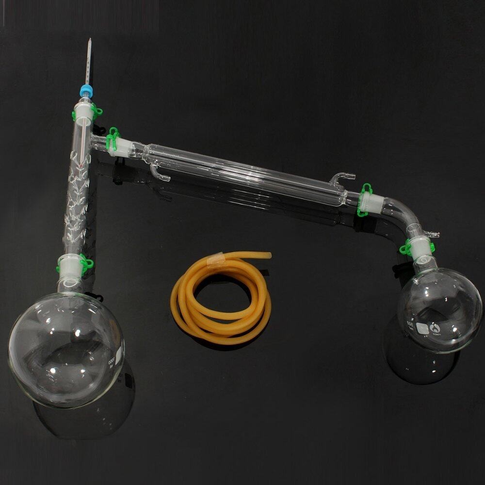 Chemistry 1000ml Distillation Apparatus Laboratory Glassware Kit Set ...