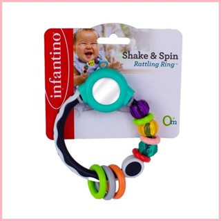 Infantino Shake & Spin Rattling Ring (BPA-Free) - Baby Rattle with Mini ...