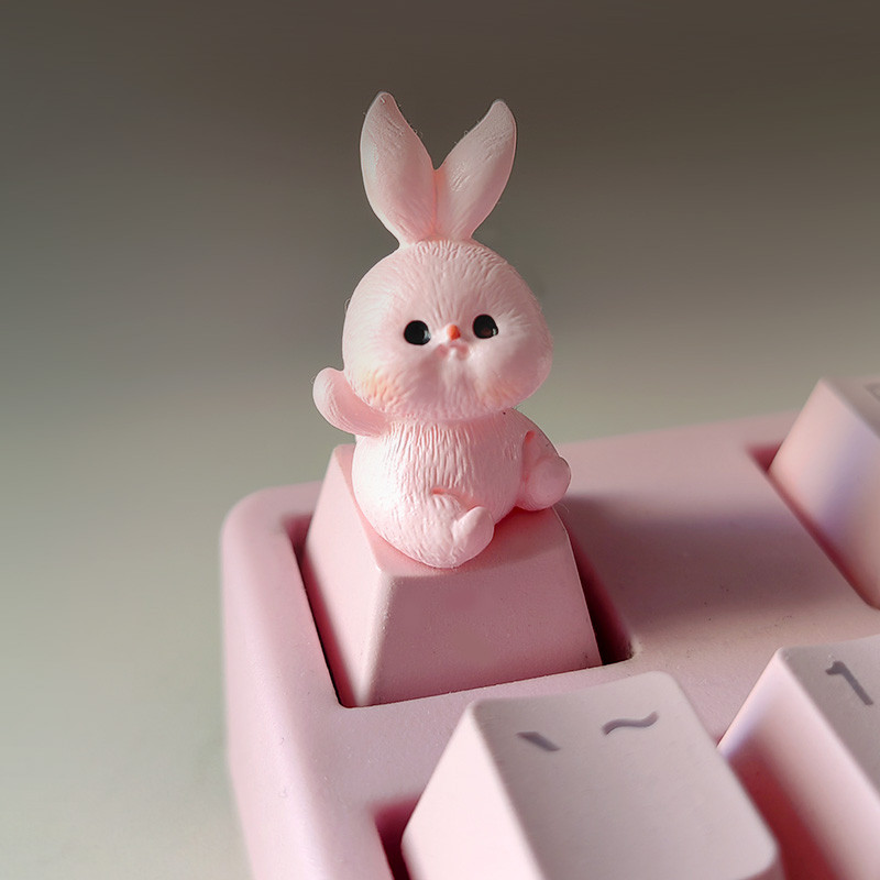 Personalized Keycap Light Transmission Mechanical Keyboard Pink Cute ...