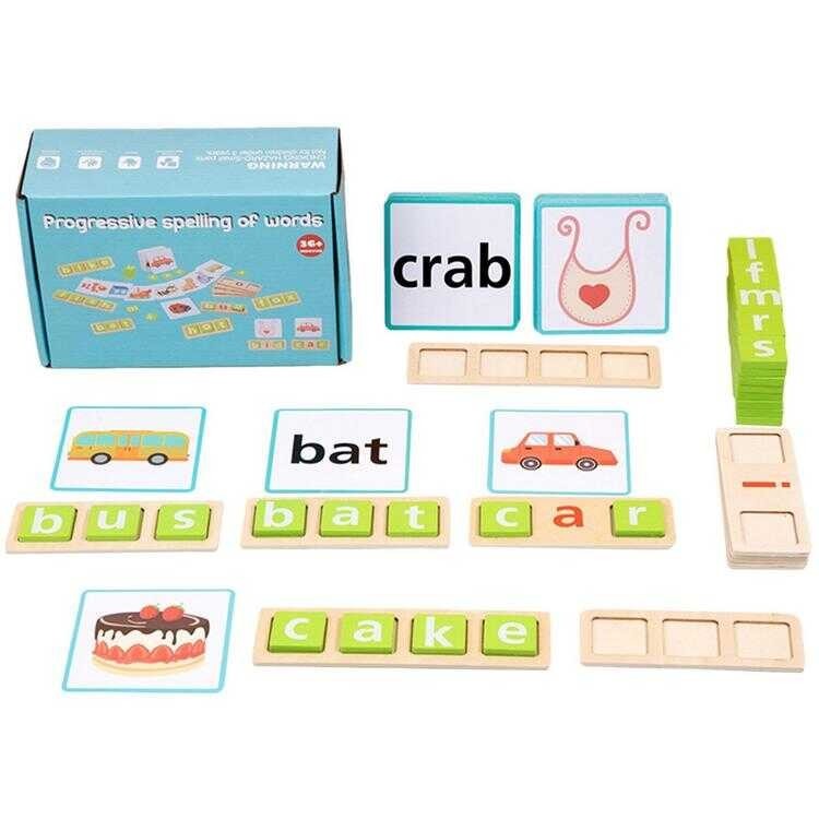 Board Wooden CVC Word Short Vowel Letters Reading Spelling Writing ...