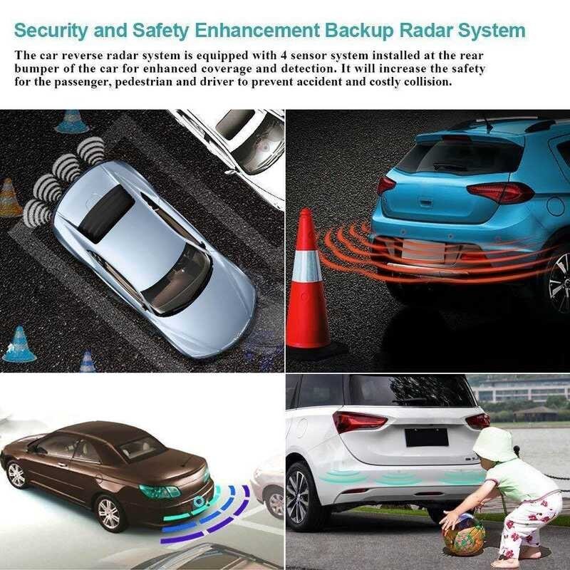 COOLDIN LED Display Parking Sensor,Car Reverse Backup Radar System,Led ...