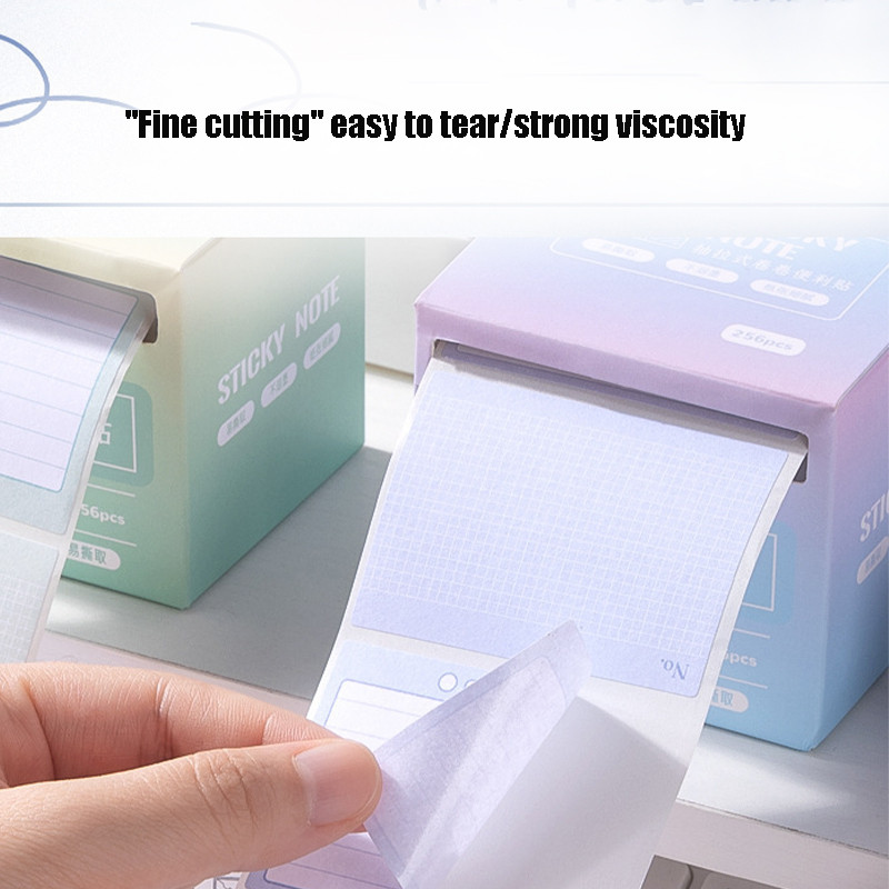 256Pcs Gradient Color Pull-out Sticky Notes Girly Heart Gradual Warm ...