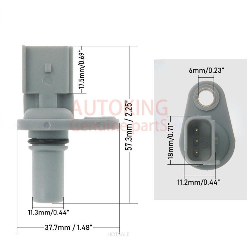 thumbnail image 2 of Bosch 0281002728 Camshaft Position Sensor For Mercedes W140, W203, W208, W209 – OEM Quality, New 2 of 3