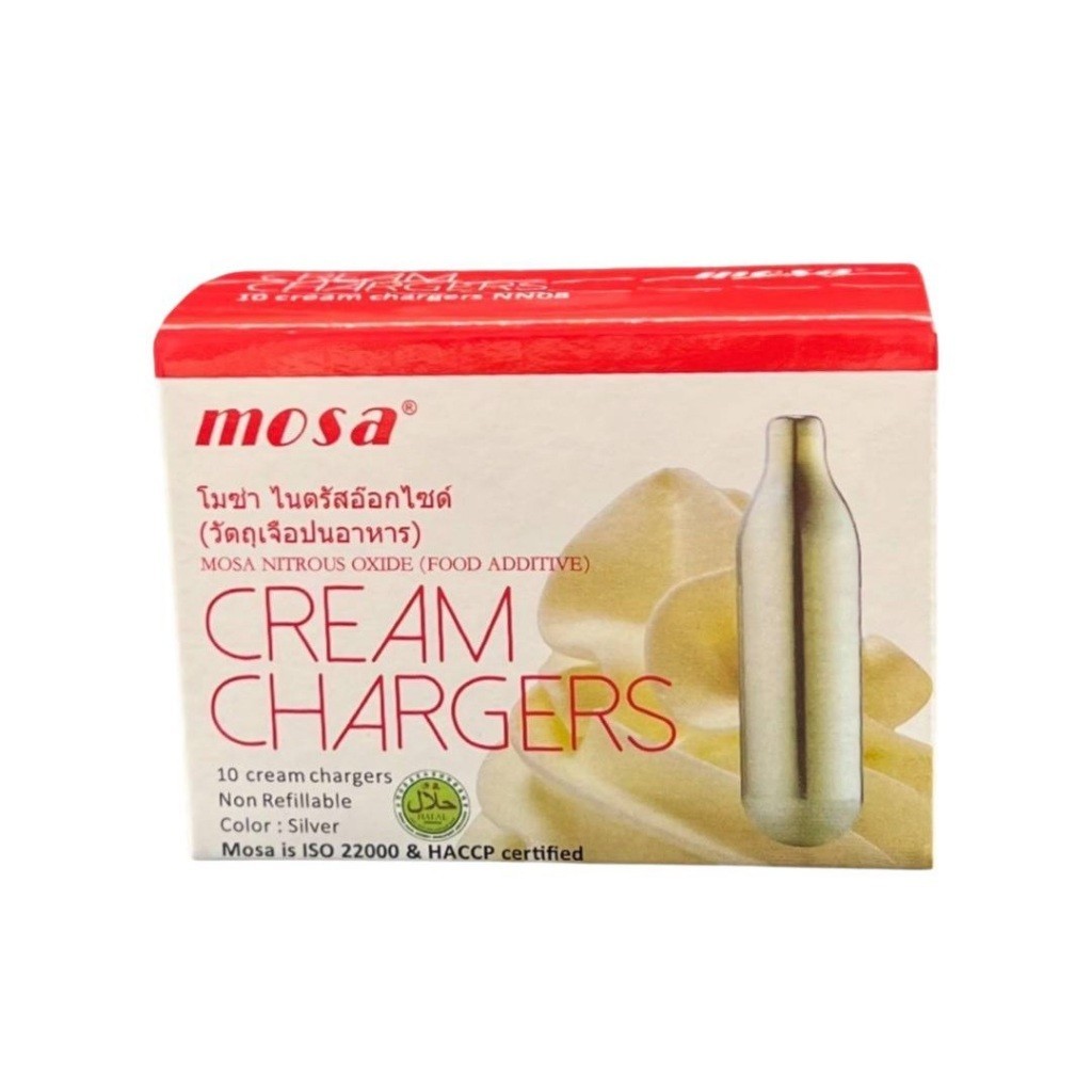 ☸ ♗ Mosa N2o Cream Charger for Whip Cream 8g 10pcs | Shopee Philippines