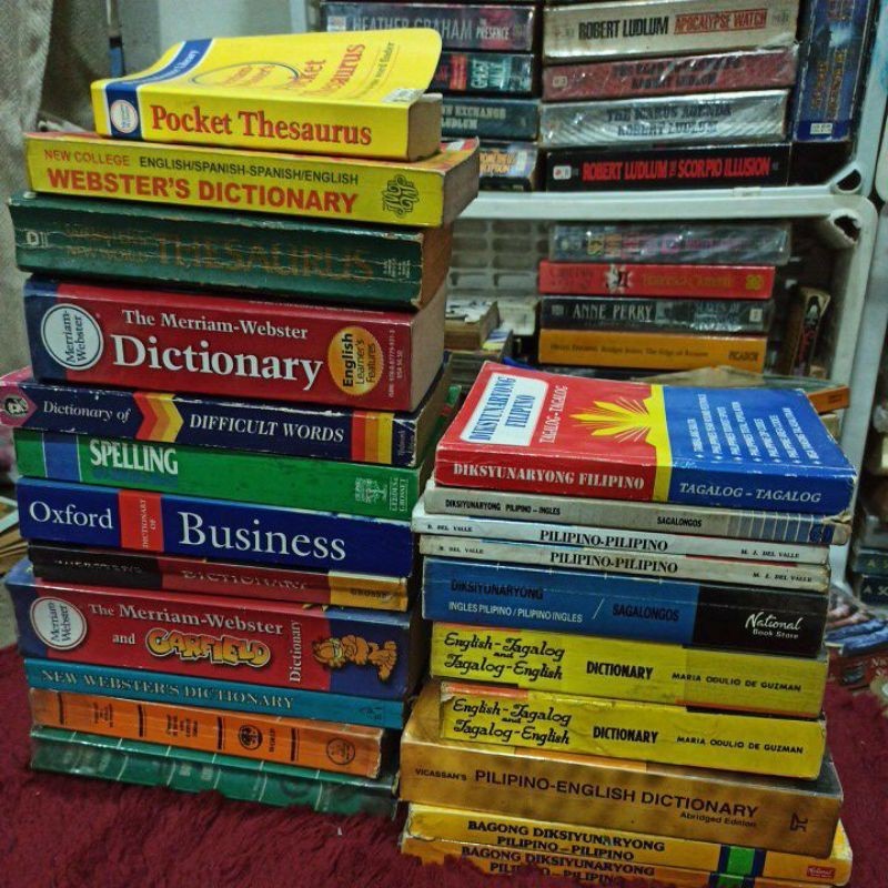 ∈ ☋ [restock] pocket thesaurus webster dictionary english tagalog ...