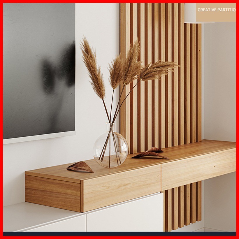 WPC Fluted Wall Panel Sticker Waterproof Grille Design Ecological Board ...