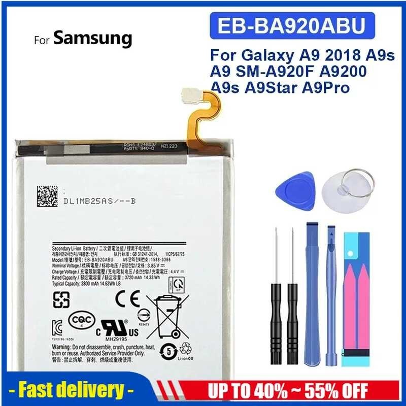 EB-BA920ABU 3800mAh Mobile Phone For Samsung Galaxy 2018 A9s Star ...