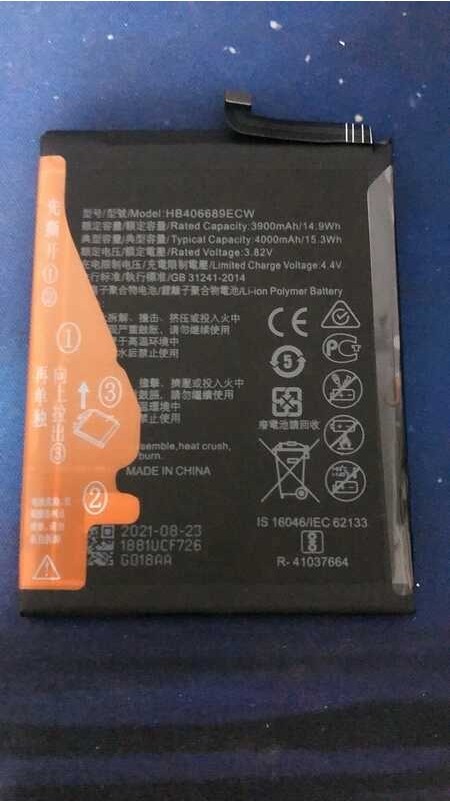 Hb406689ecw Replacement Battery For Huawei Y9 2019 Electric Board Jkm ...