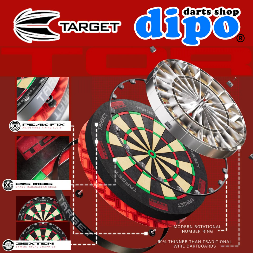 TARGET TOR Dartboard (Blade Type) - TARGET Steel DartBoard | Shopee ...