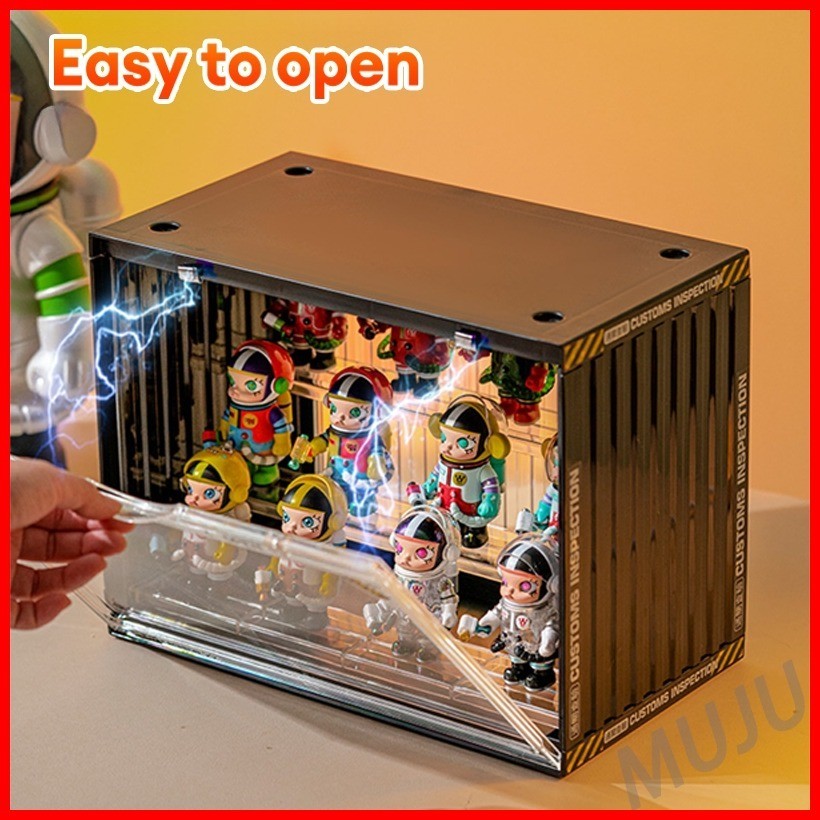 Acrylic Display Case Stackable Magnetic Popmart Storage Organizer ...