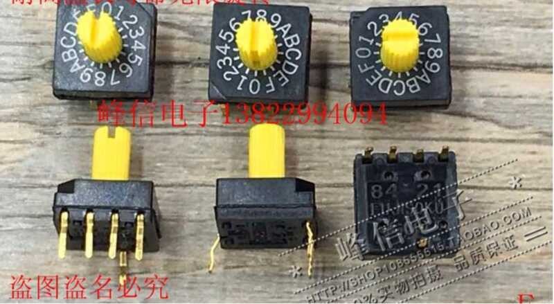 Japanese digital encoding switch rotary dial 0-F/16 bits 8421C 4:1 ...