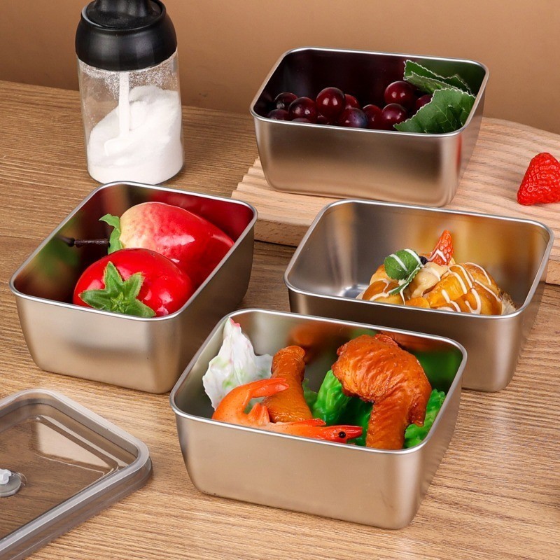 Stainless Steel Fresh-Keeping Box - Vacuum Sealed Box - Home Leak-Proof ...