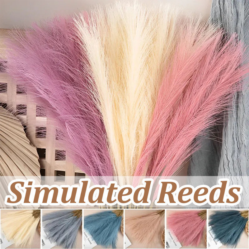 Artificial Pampas Grass Decor - Dried Reed Grass Bouquet - DIY Vase ...