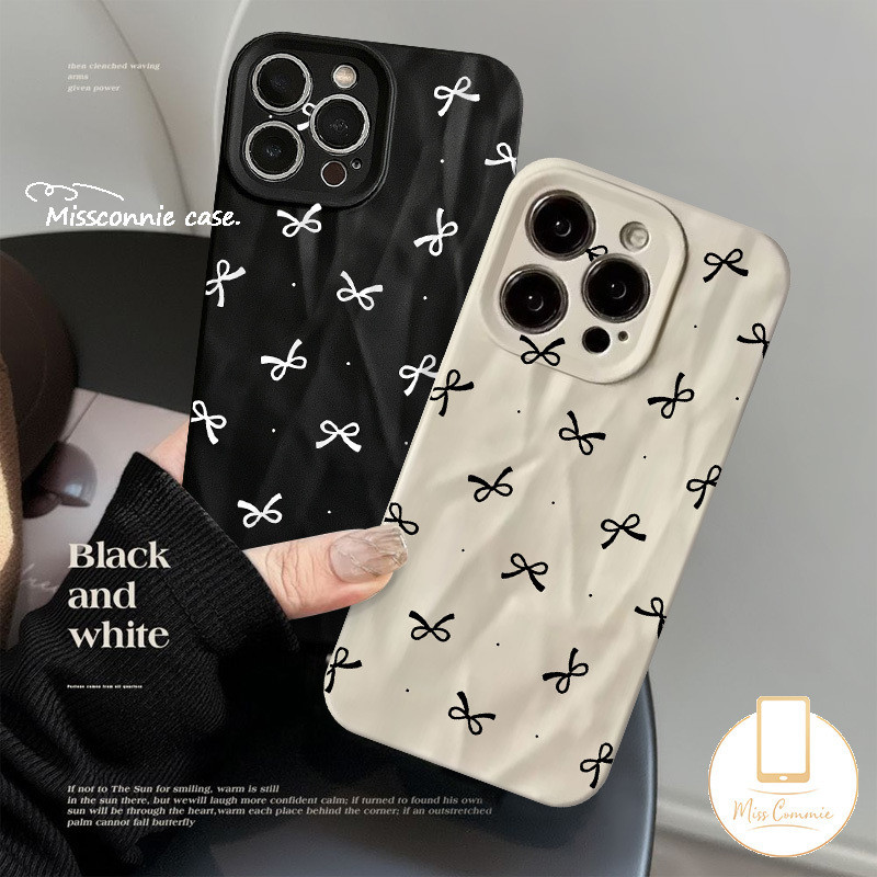 Vintage Dotted Bowknot Bracelet Soft Case Compatible for IPhone 11 14