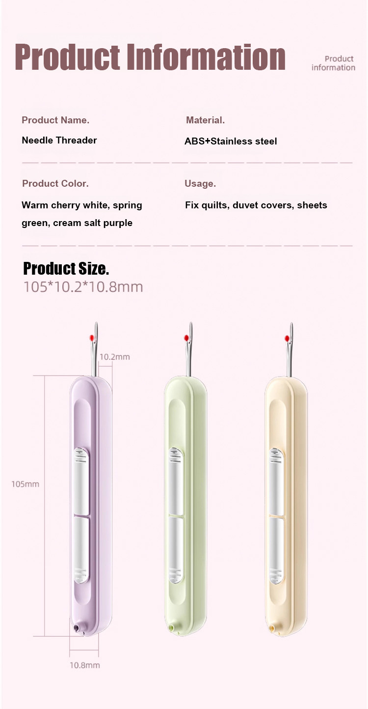 Upgraded 2-in-1 Automatic Needle Threader & Seam Ripper Tool ...