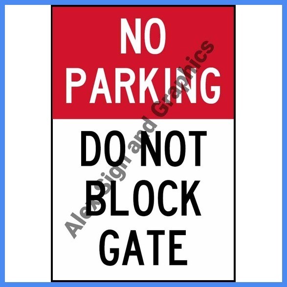 Parkverbot-Schilder-Set 'No Parking Do Not Block Gate' – 2x Rostfrei, Wetterfest, 30,5 X 45,7 Cm