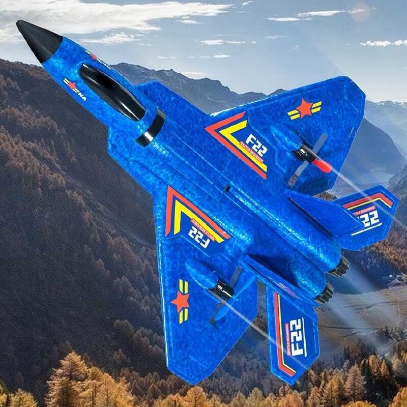 Airplane RC Plane Model Novel F-22 Fighter Raptor Glider Foam Remote ...