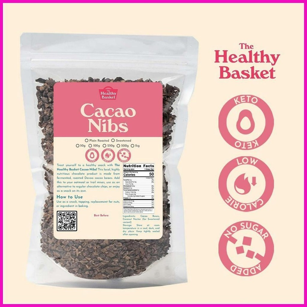 Healthy Basket Roasted Cacao Nibs (50g, 100g & 250g) Shopee Philippines
