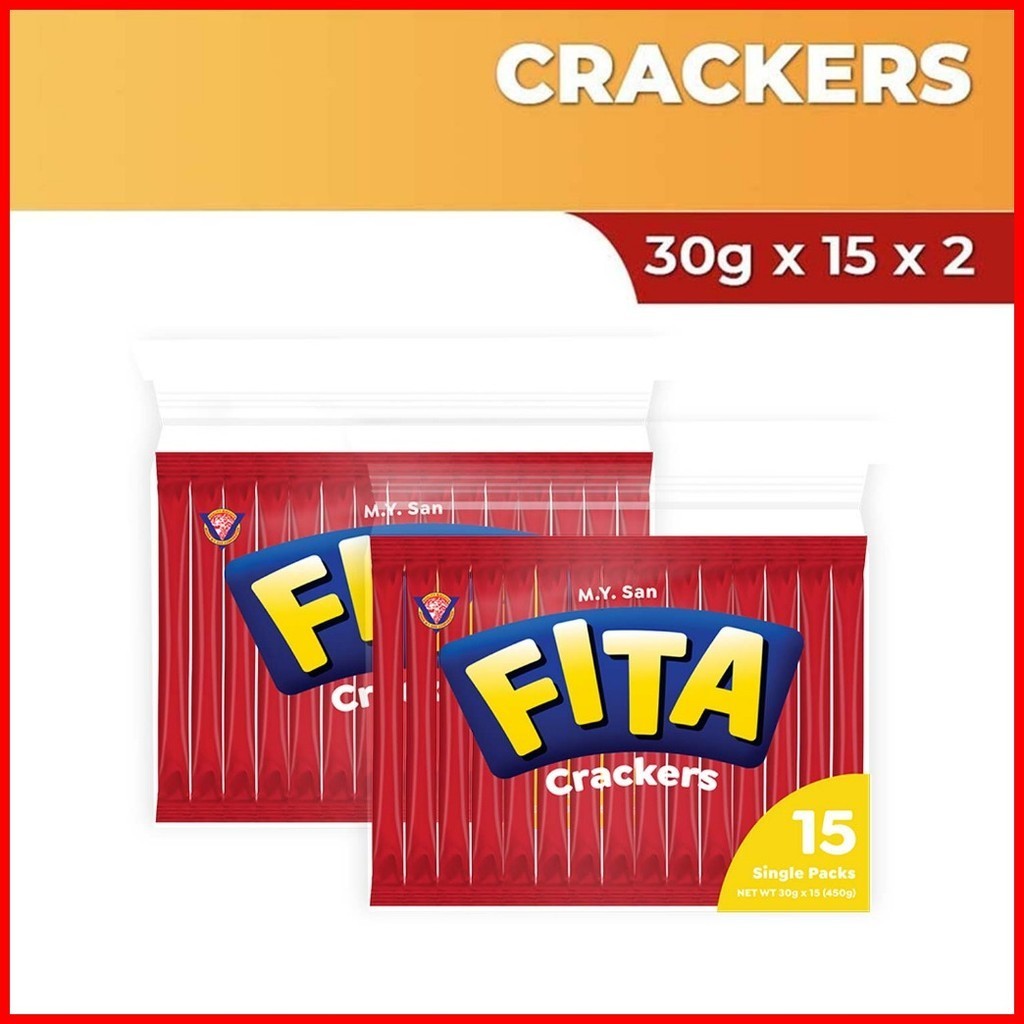 Fita Crackers Ready to Eat Snack 30g x 15 X 2 | Shopee Philippines