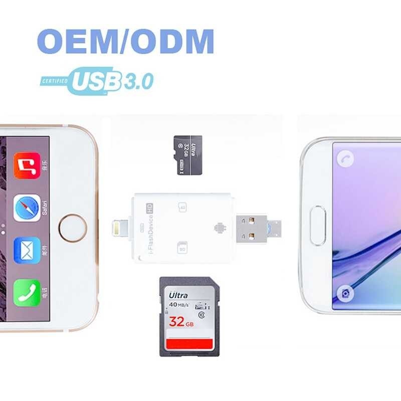 USB Card Reader 3.0 Upang SD Mini SD TF Memory Card Adapter Para Sa PC ...