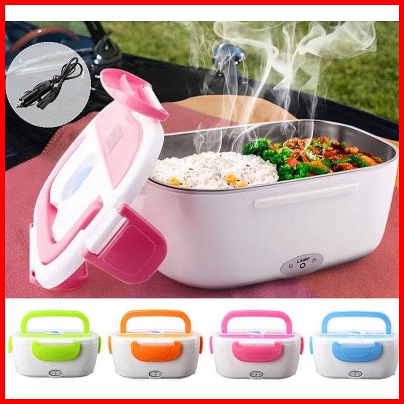 Electric Lunch Box Heat Preservation Electric Lunch Box (Pink) | Shopee