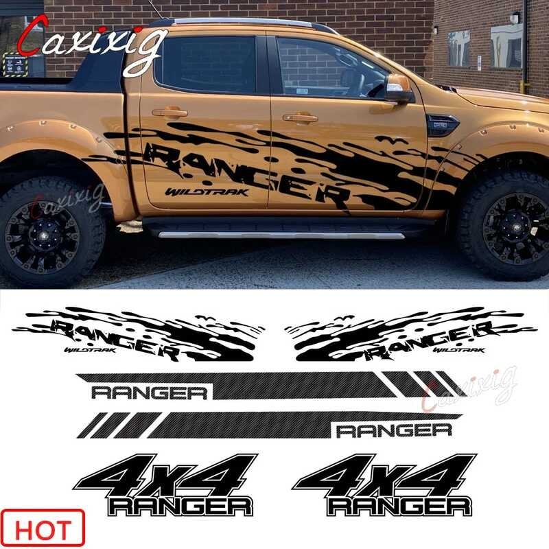 Stickers Body Side Para Sa Ford Ranger Raptor Wildtrak Truck Hood Car ...
