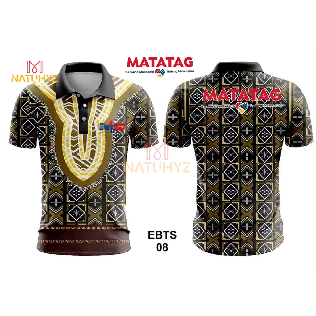 Philippine National Tribal Style Uniform Full Sublimation Unisex Polo Shirts For Man And Woman 7213