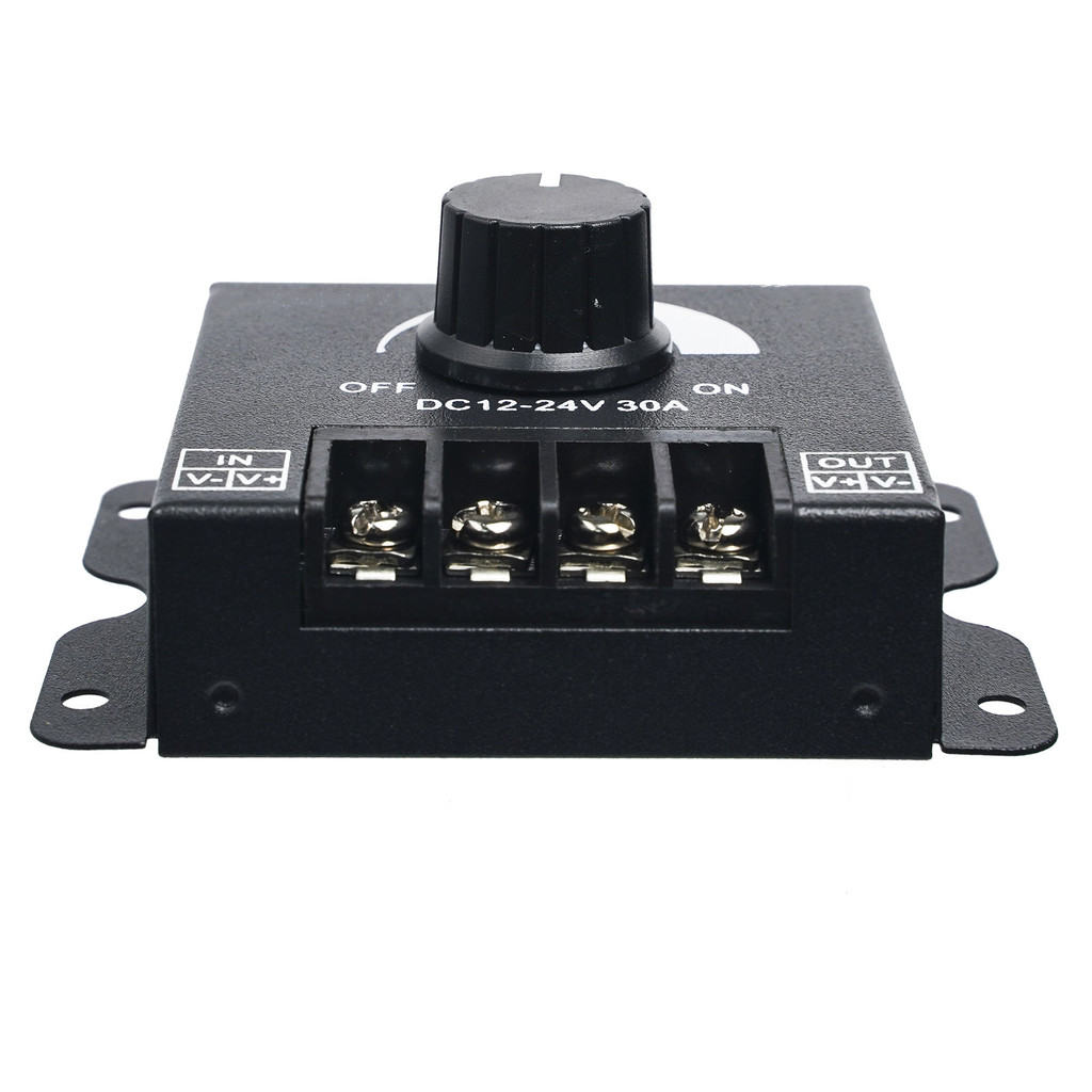 12V/24V LED Dimmer Switch – 30A 360W Adjustable Voltage Regulator for ...