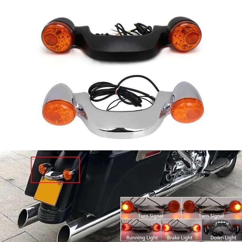 A Motorcycle Modified LED Tail Light Turn Signal Brake Light With ...