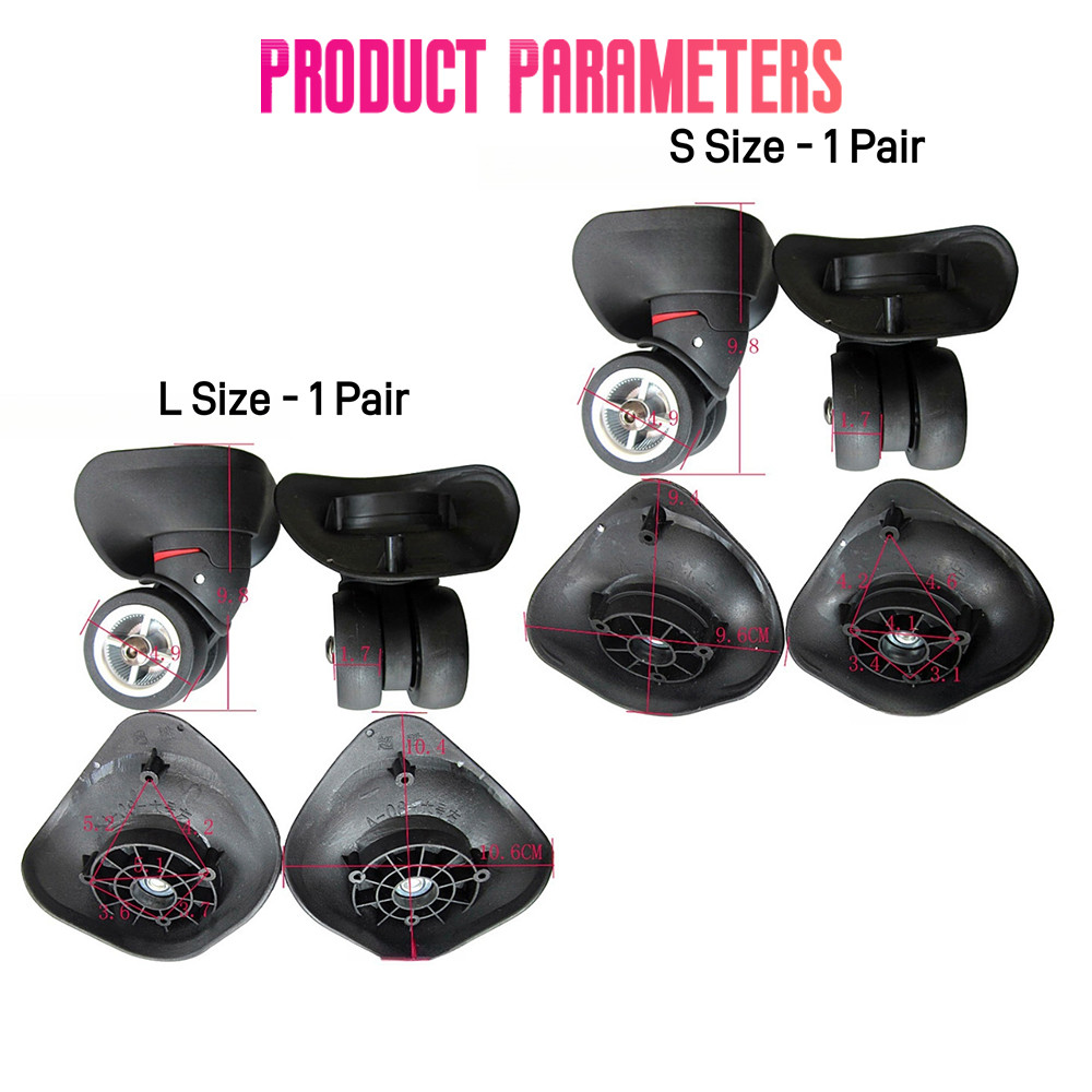 1Pair 79B American Tourister Wheel Replacement Durable Trolley Case ...
