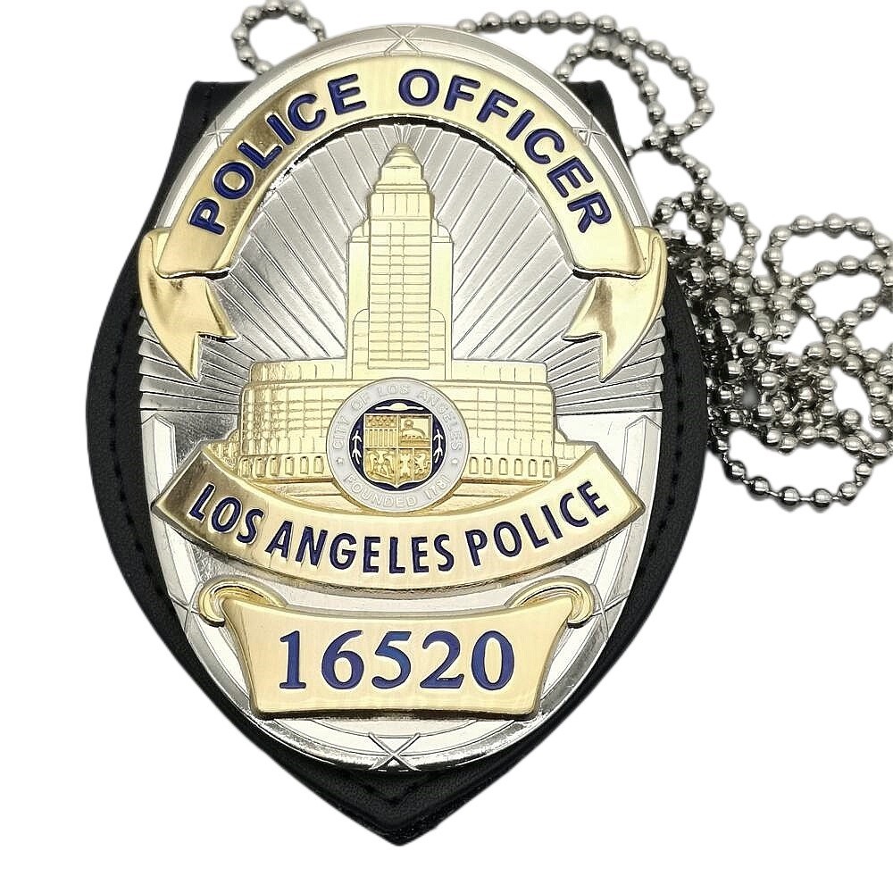 U.s. Los Angeles Badge Lapd Detective Badge No.16520 1:1 Beautiful Gift