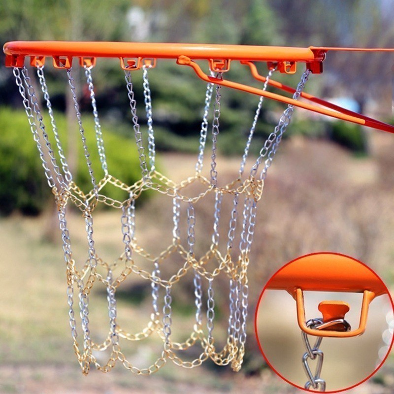 Professional Basketball Net Galvanized Steel Metal Chain Basketball Net ...