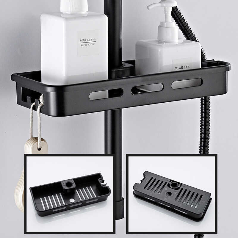 Storage Multifunction Tray Rack Organizer Removable Lifting Rod No ...