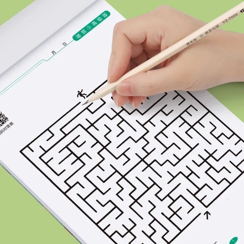 Concentration Maze Training Book - Attention Maze Game Drawing Book ...