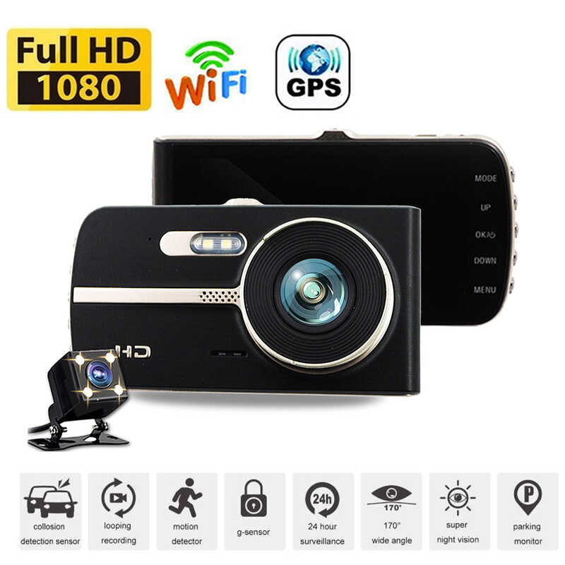 DVR Wifi Full HD 1080P Dash Cam Rear View Vehicle Camera Drive Video